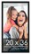 20x36 Solid Wood Picture Frame with UV-Resistant Acrylic & Acid-Free Backing, Available in 6 Finishes: Matte Black, Matte White, Metallic Bronze, Silver, Natural Wood Grain & Mahogany